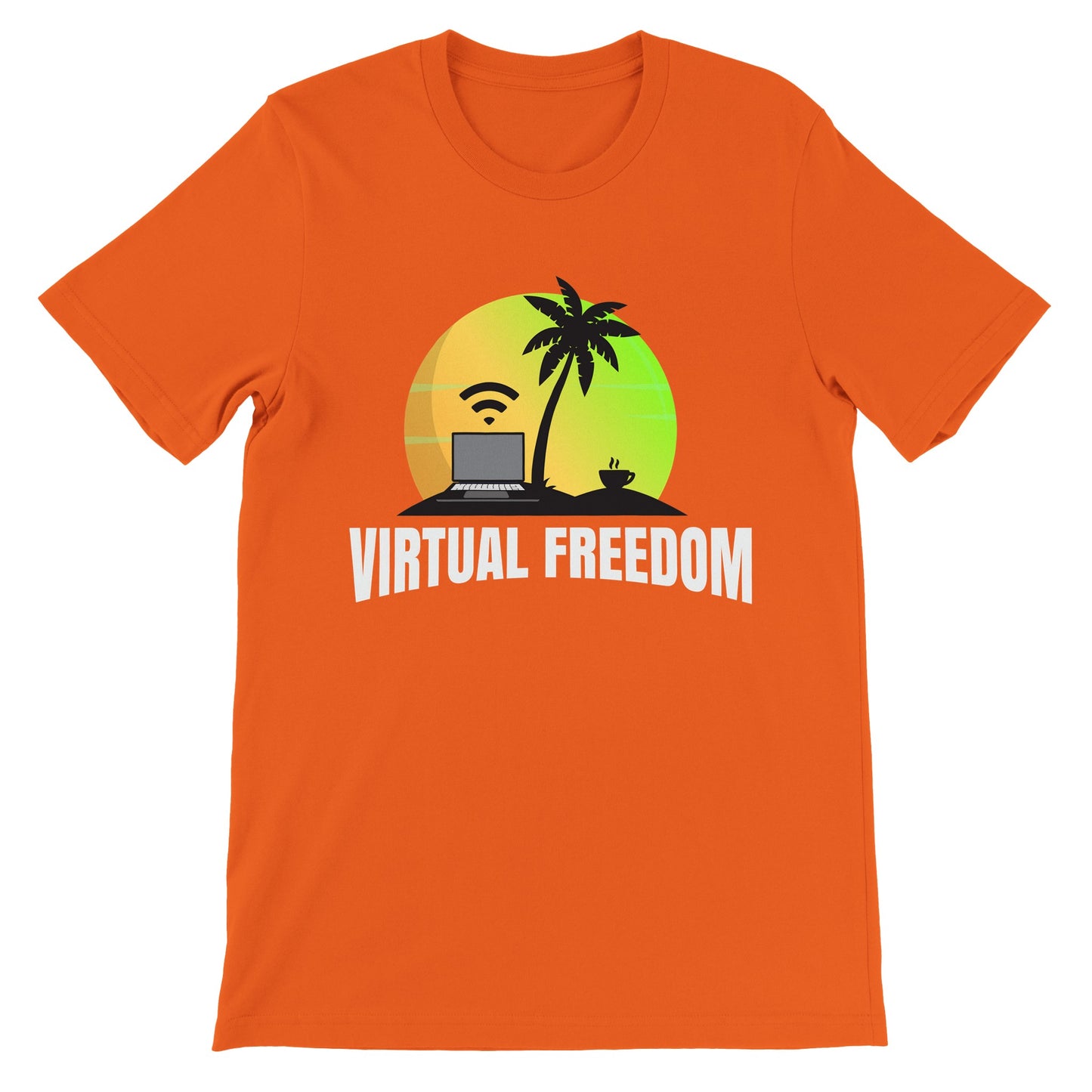 Virtual Freedom Laptop Lifestyle T-shirt