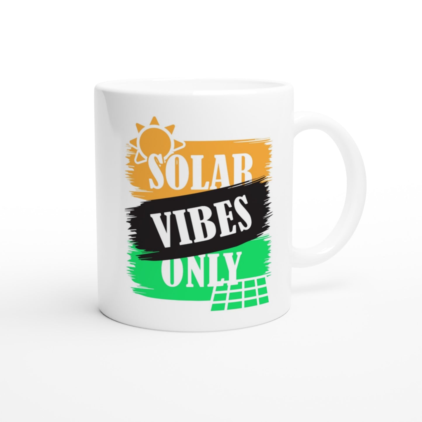 Solar Vibes Only White 11oz Ceramic Mug