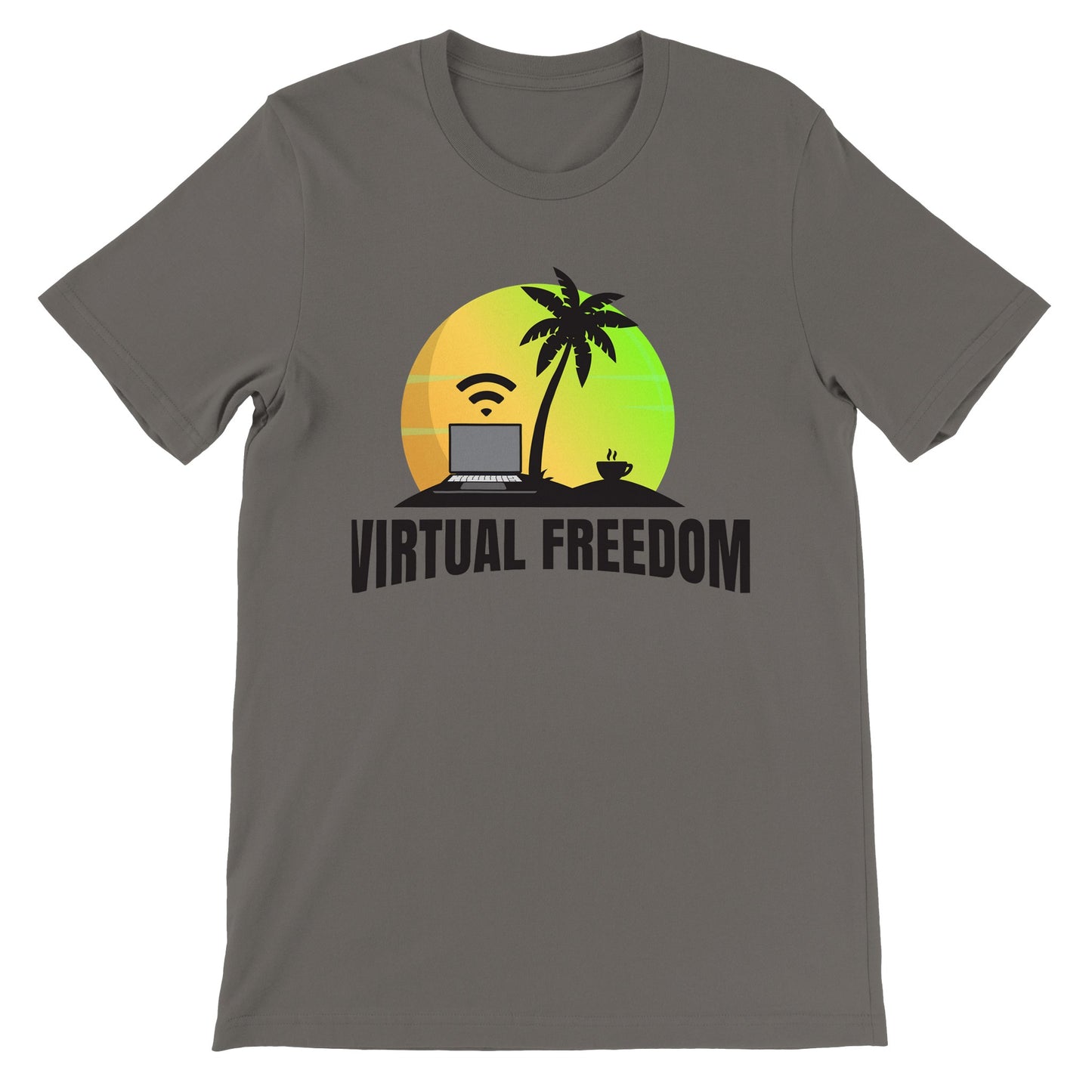 Virtual Freedom Laptop Lifestyle T-Shirt