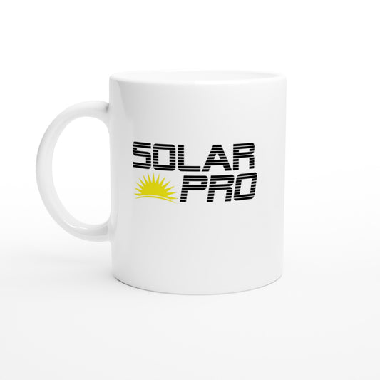 Solar Pro White 11oz Ceramic Mug