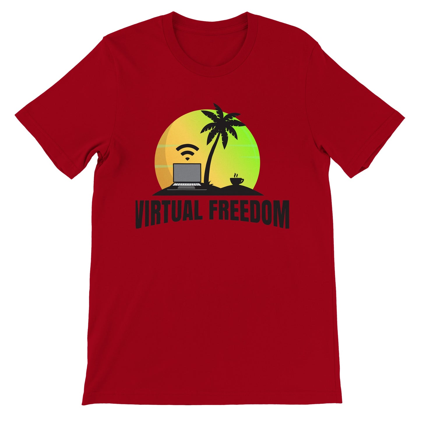 Virtual Freedom Laptop Lifestyle T-Shirt