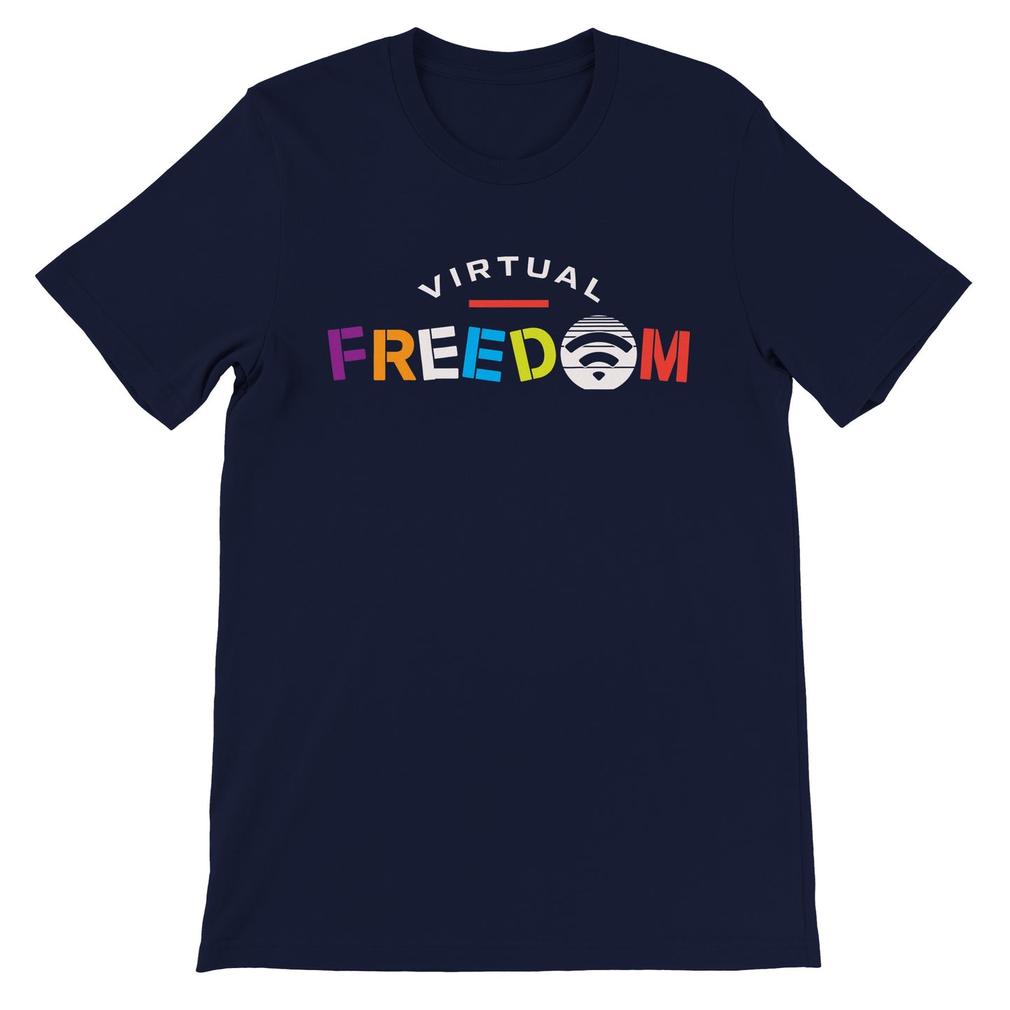 Virtual Freedom Wi-fi Laptop Lifestyle T-Shirt