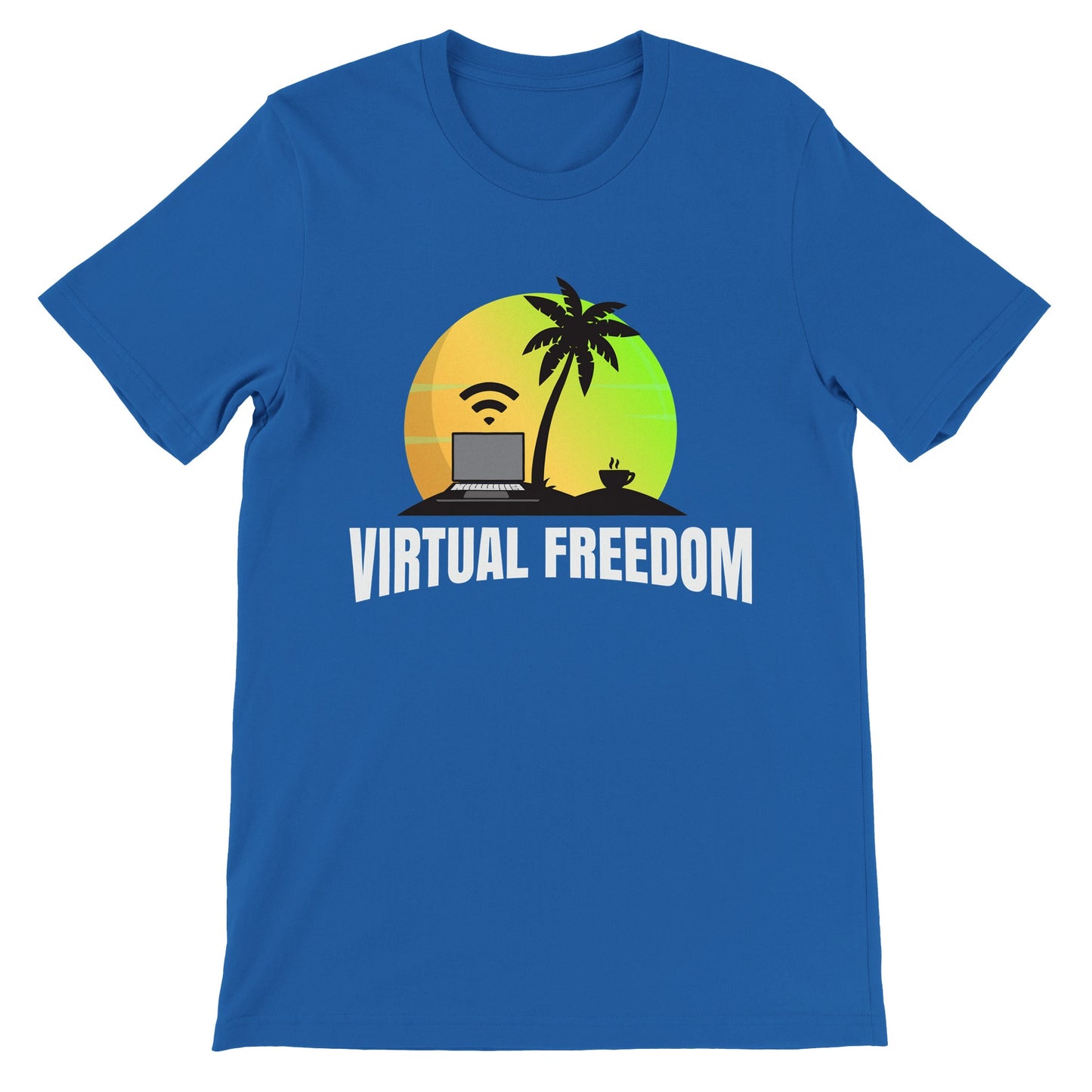 Virtual Freedom Laptop Lifestyle T-shirt