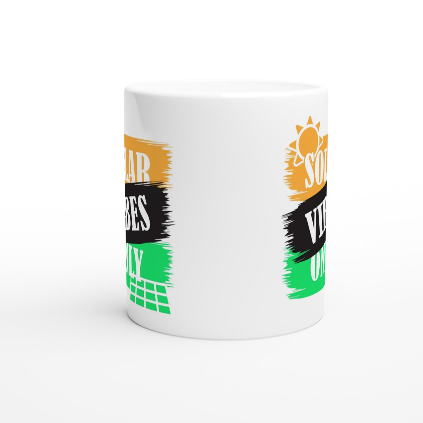 Solar Vibes Only White 11oz Ceramic Mug