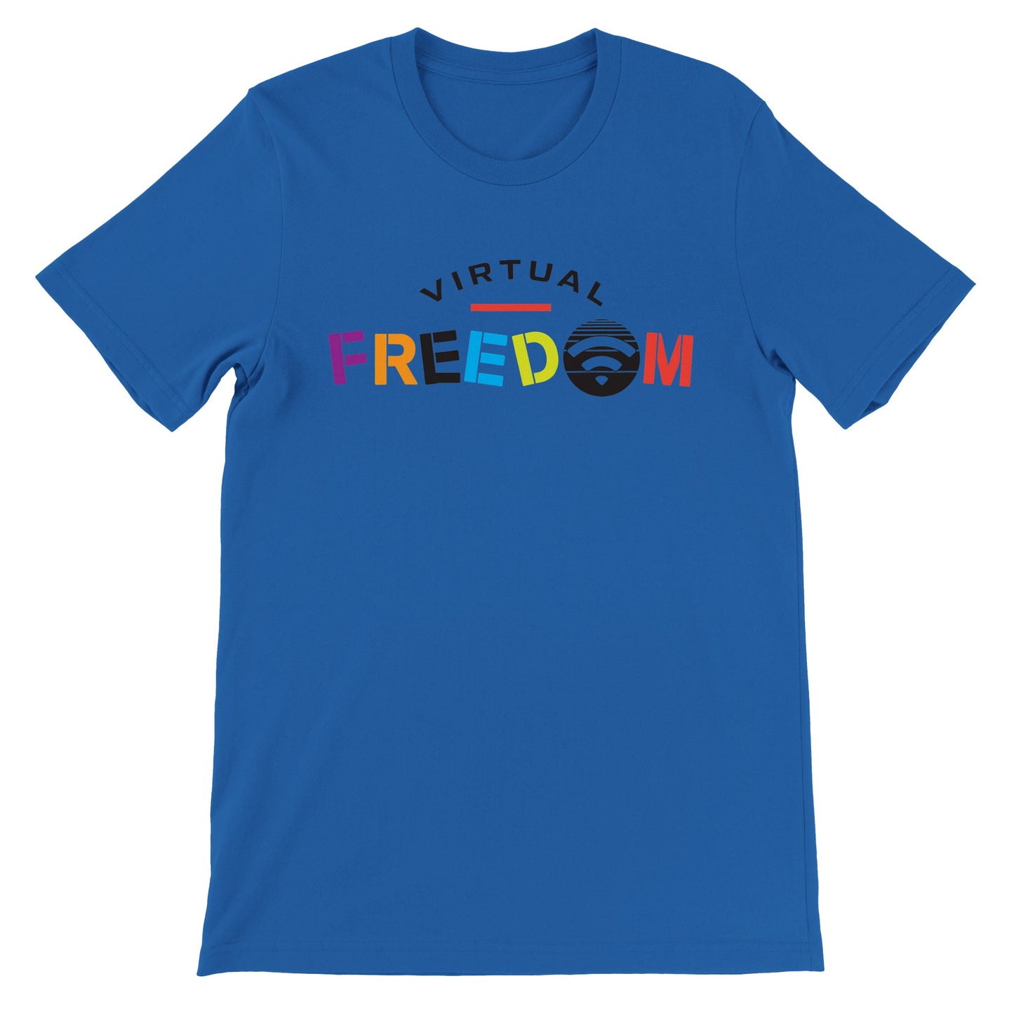 Virtual Freedom Wi-Fi Laptop Lifestyle T-Shirt