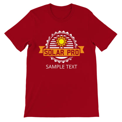 Certified Solar Pro Badge T-Shirt - Add Your Name!