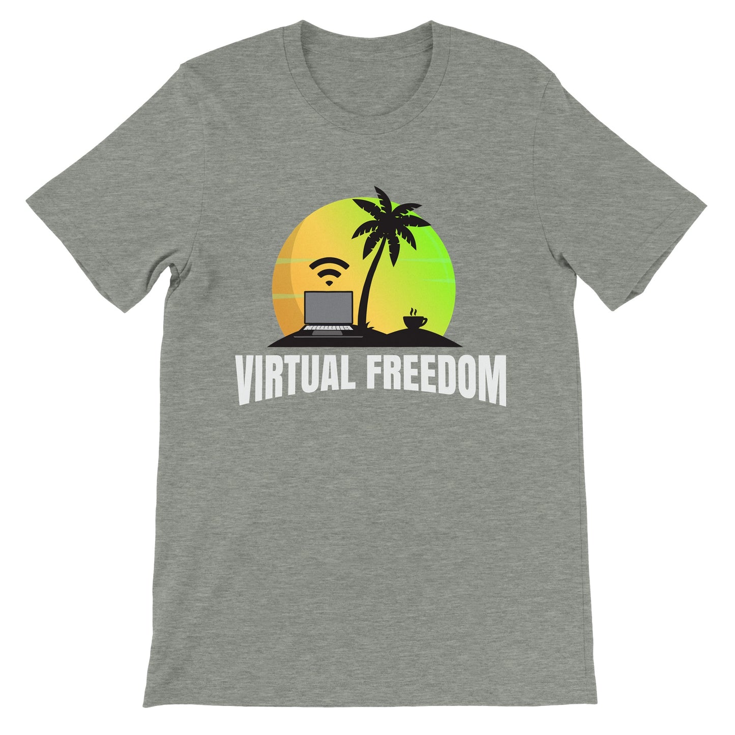 Virtual Freedom Laptop Lifestyle T-shirt