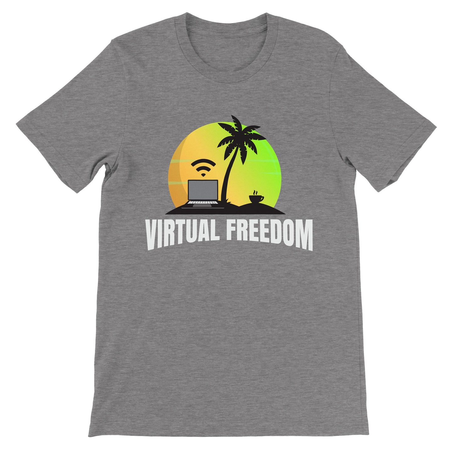 Virtual Freedom Laptop Lifestyle T-shirt