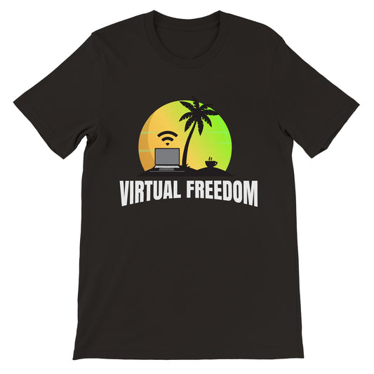 Virtual Freedom Laptop Lifestyle T-shirt