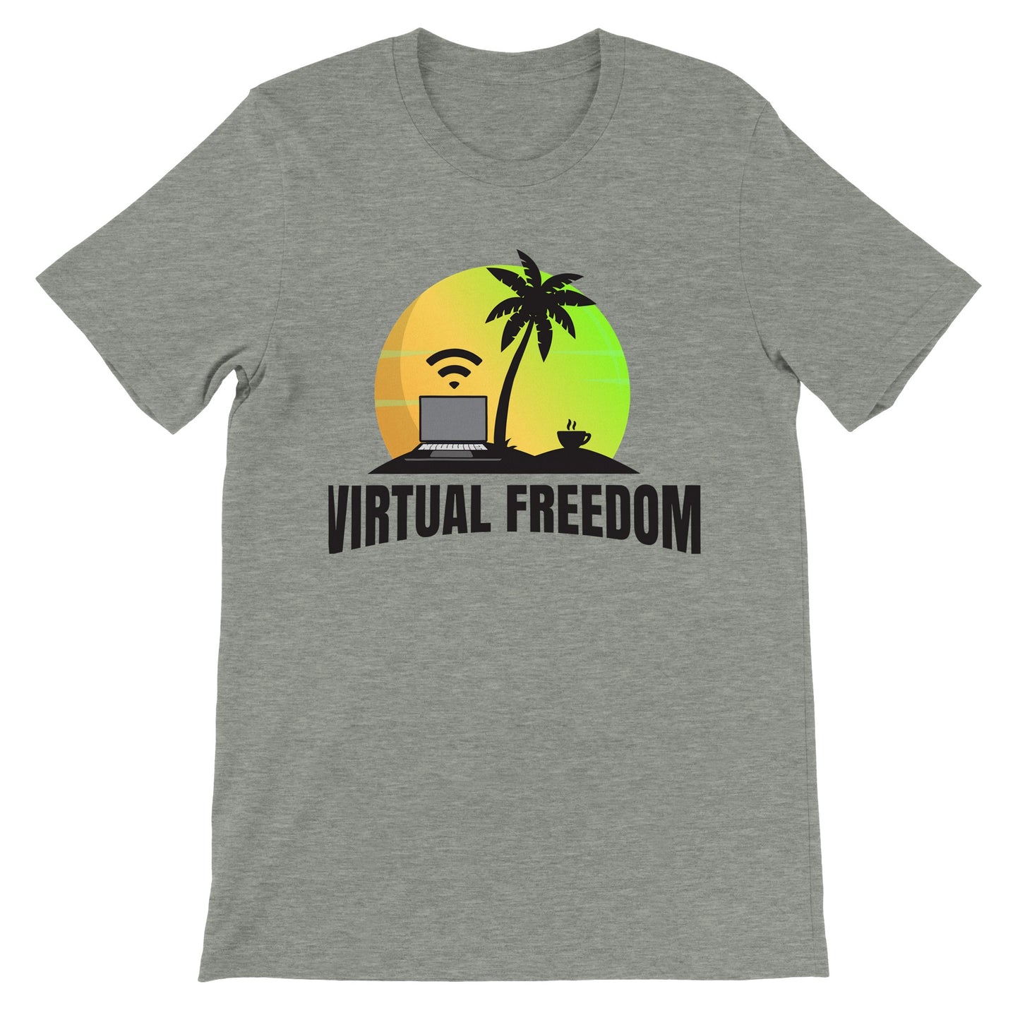 Virtual Freedom Laptop Lifestyle T-Shirt