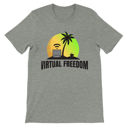 Virtual Freedom Laptop Lifestyle T-Shirt